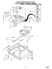06 - Machine Base parts for Whirlpool Washer LLN8233BQ0 from AppliancePartsPros.com