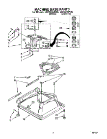 07 - Machine Base parts for Whirlpool Washer LST9245AN0 from AppliancePartsPros.com