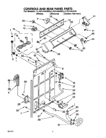 02 - Controls And Rear Panel parts for Whirlpool Washer LLV6144AN0 from AppliancePartsPros.com