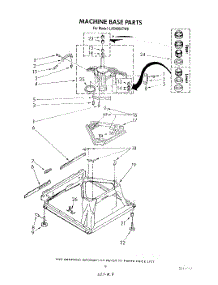 07 - Machine Base parts for Whirlpool Washer LA5460XTN0 from AppliancePartsPros.com