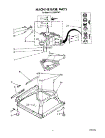 08 - Machine Base parts for Whirlpool Washer LA7001XTN1 from AppliancePartsPros.com