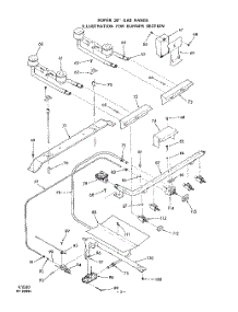 04 - Burner parts for Whirlpool Range 1463W2A from AppliancePartsPros.com
