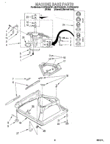 06 - Machine Base parts for Whirlpool Washer 8LSP8245AN1 from AppliancePartsPros.com