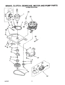 06 - Brake, Clutch, Gearcase, Motor And Pump parts for Whirlpool Washer RAC4244AW0 from AppliancePartsPros.com