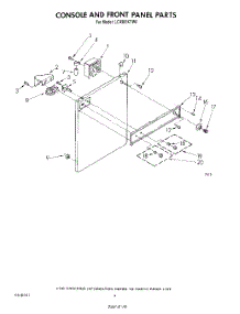 03 - Console And Front Panel parts for Whirlpool Washer LC4900XTM0 from AppliancePartsPros.com