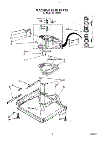 08 - Machine Base parts for Whirlpool Washer AL5143VW1 from AppliancePartsPros.com