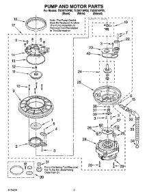 04 - Pump And Motor Parts parts for Whirlpool Dishwasher TUD6710PT0 from AppliancePartsPros.com