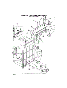03 - Controls And Rear Panel parts for Whirlpool Washer 4LA6300XXN1 from AppliancePartsPros.com