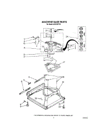 08 - Machine Base parts for Whirlpool Washer LA5530XTG1 from AppliancePartsPros.com