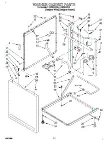 07 - Washer Cabinet parts for Whirlpool Washer Dryer Combo LTG6234DZ0 from AppliancePartsPros.com