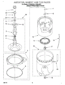 04 - Agitator, Basket And Tub parts for Whirlpool Washer LST8244BZ1 from AppliancePartsPros.com