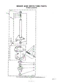 09 - Brake And Drive Tube parts for Whirlpool Washer LA5420XTG0 from AppliancePartsPros.com