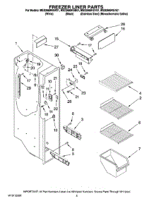 04 - Freezer Liner Parts parts for Maytag Refrigerator MSD2669KEB01 from AppliancePartsPros.com