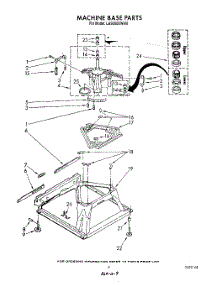 07 - Machine Base parts for Whirlpool Washer LA9200XWG0 from AppliancePartsPros.com