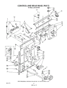 03 - Control And Rear Panel parts for Whirlpool Washer LA6150XTN0 from AppliancePartsPros.com