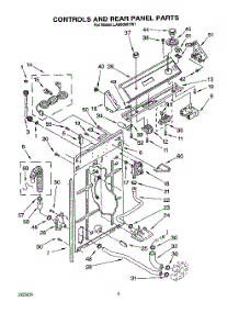 03 - Controls And Rear Panel parts for Whirlpool Washer LA8800XTF1 from AppliancePartsPros.com