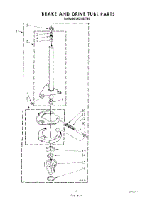 09 - Brake And Drive Tube parts for Whirlpool Washer LA5100XTG0 from AppliancePartsPros.com