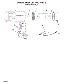 03 - Motor And Control Parts parts for Whirlpool Coffee Grinder 5KCG100EAC0 from AppliancePartsPros.com