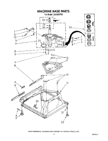 08 - Machine Base parts for Whirlpool Washer LA5460XTW1 from AppliancePartsPros.com