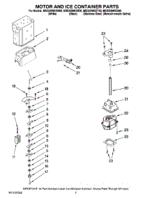 05 - Motor And Ice Container Parts parts for Maytag Refrigerator MSD2269KEB00 from AppliancePartsPros.com