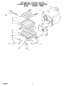 05 - Internal Oven parts for Kitchenaid Oven KEBS107BWH1 from AppliancePartsPros.com