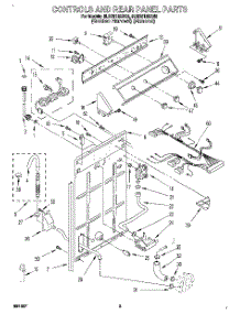 02 - Controls And Rear Panel parts for Whirlpool Washer 8LSR5132BN2 from AppliancePartsPros.com