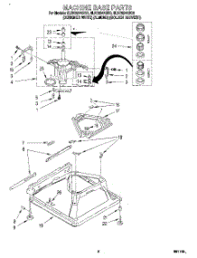 06 - Machine Base parts for Whirlpool Washer 8LSC6244BQ0 from AppliancePartsPros.com