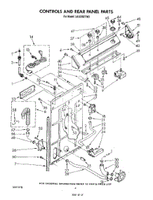 03 - Controls And Rear Panel parts for Whirlpool Washer LA5330XTM0 from AppliancePartsPros.com