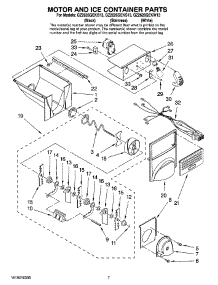 05 - Motor And Ice Container Parts parts for Whirlpool Refrigerator GZ2626GEKB13 from AppliancePartsPros.com