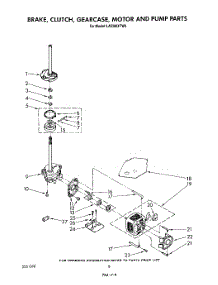06 - Brake, Clutch, Gearcase, Motor And Pump parts for Whirlpool Washer LA5360XTN0 from AppliancePartsPros.com