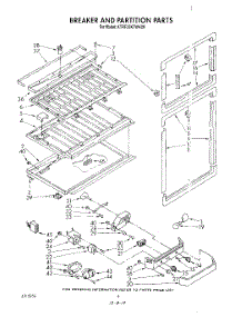 03 - Breaker And Partition parts for Kitchenaid Refrigerator KTRF22KTTO00 from AppliancePartsPros.com