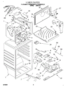 02 - Liner parts for Kitchenaid Refrigerator KTRP20MDWH01 from AppliancePartsPros.com