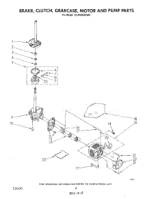 06 - Brake, Clutch, Gearcase, Motor And Pump parts for Whirlpool Washer GLA5580XSM2 from AppliancePartsPros.com