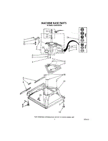 08 - Machine Base parts for Whirlpool Washer 4LA6300XXN1 from AppliancePartsPros.com