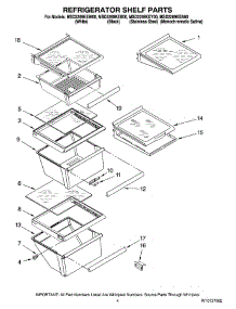 03 - Refrigerator Shelf Parts parts for Maytag Refrigerator MSD2269KEW00 from AppliancePartsPros.com