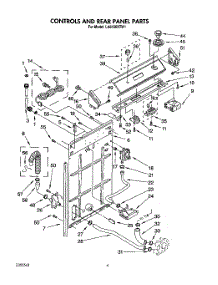 03 - Controls And Rear Panel parts for Whirlpool Washer LA6150XTG1 from AppliancePartsPros.com