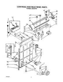 03 - Controls And Rear Panel parts for Whirlpool Washer LA5610XTW1 from AppliancePartsPros.com