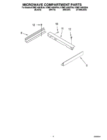 03 - Microwave Compartment Parts parts for Kitchenaid Microwave KBMC140HBL04 from AppliancePartsPros.com