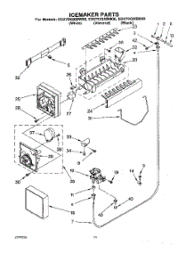 12 - Icemaker, Literature / Optional parts for Whirlpool Refrigerator ED27DQXBW00 from AppliancePartsPros.com