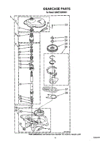 10 - Gearcase parts for Kitchenaid Washer KAWE760WAL1 from AppliancePartsPros.com