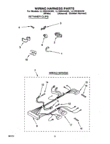 08 - Wiring Harness parts for Whirlpool Washer LLV8245AN0 from AppliancePartsPros.com