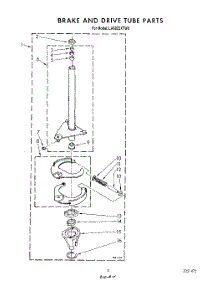 09 - Brake And Drive Tube parts for Whirlpool Washer LA6055XTW0 from AppliancePartsPros.com