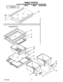 05 - Shelf Parts, Optional Parts (Not Included) parts for Maytag Refrigerator MTB1854VRW01 from AppliancePartsPros.com