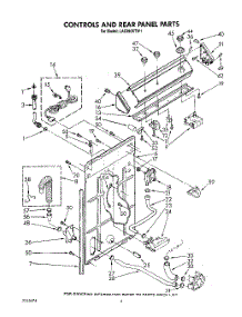 03 - Controls And Rear Panel parts for Whirlpool Washer LA5380XTG1 from AppliancePartsPros.com
