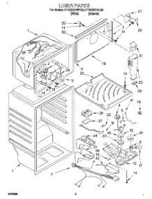 03 - Liner parts for Kitchenaid Refrigerator KTRC20KDWH00 from AppliancePartsPros.com
