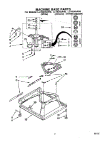 07 - Machine Base parts for Whirlpool Washer LLV8245AW0 from AppliancePartsPros.com