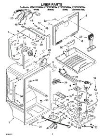 02 - Liner Parts parts for Kitchenaid Refrigerator KTRC22EMBL04 from AppliancePartsPros.com