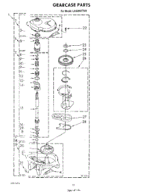 11 - Gearcase parts for Whirlpool Washer LA6090XTW0 from AppliancePartsPros.com