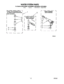 10 - Water System parts for Whirlpool Washer LSR7233BW0 from AppliancePartsPros.com