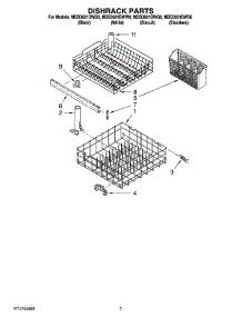 06 - Dishrack Parts, Optional Parts (Not Included) parts for Maytag Dishwasher MDB3601BWW0 from AppliancePartsPros.com